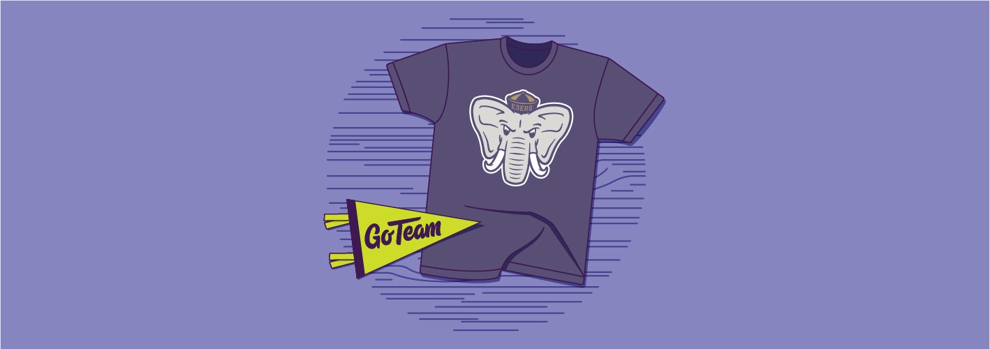 Branded swag illustration